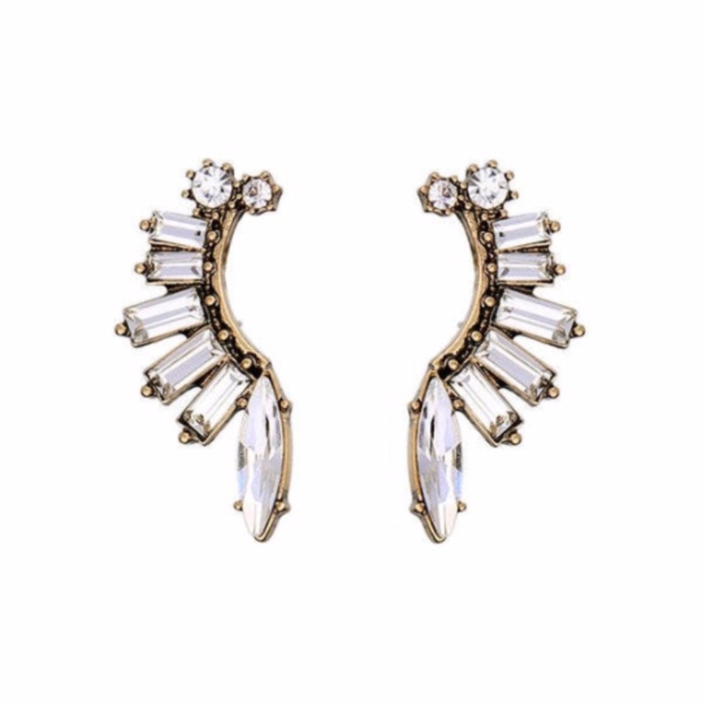 Rhinestone Statement Ear Cuffs